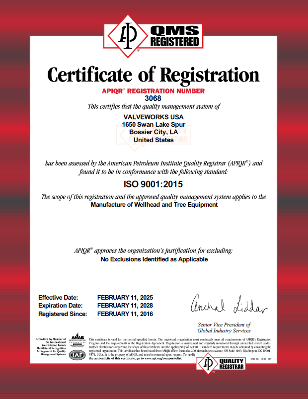 ISO 9001 3068 FEB 11 2028