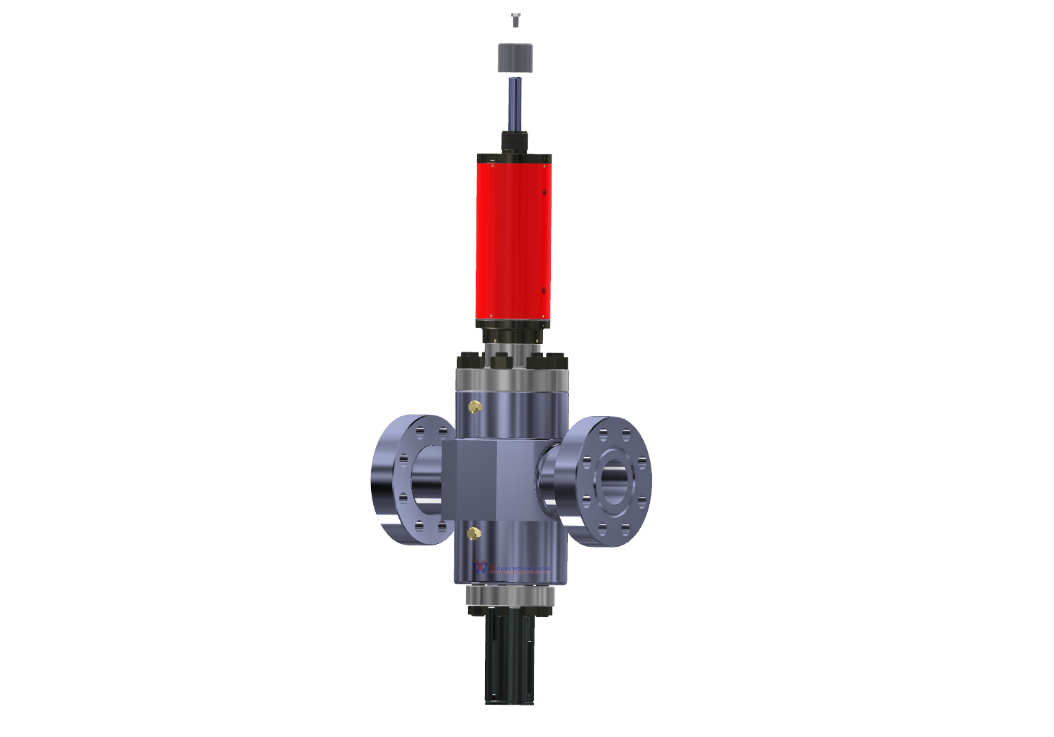 Double Acting Hydraulic Actuated Gate Valve