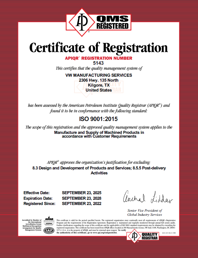 VWM ISO 9001 2015 5143