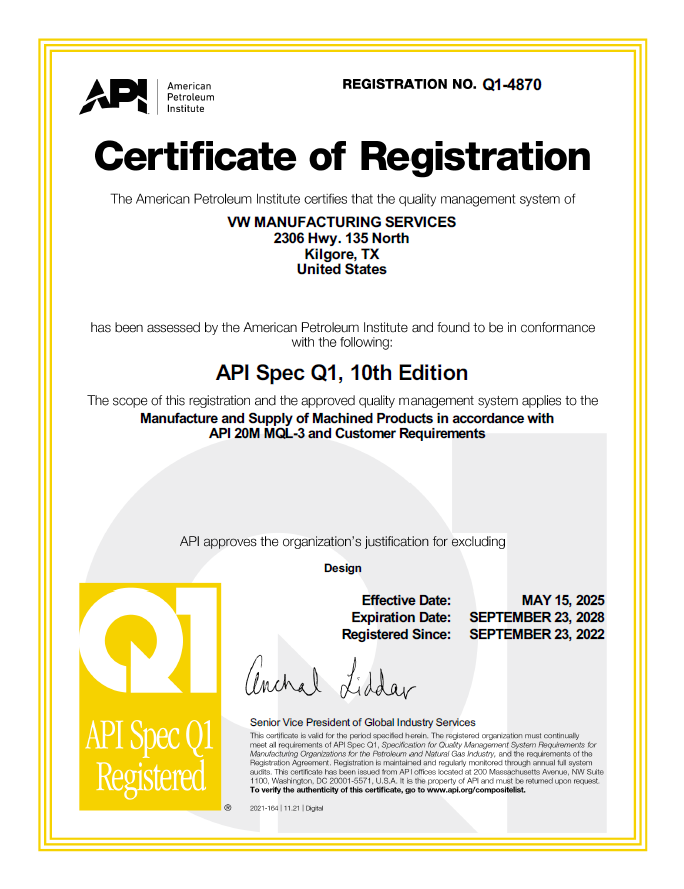 VWM Q1-4870 API_Spec_Q1